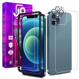 JP All Pack Tvrdených skiel, 2 sklá na telefón + 2 sklá na šošovku + 1 zadné sklo, iPhone 12 Pro