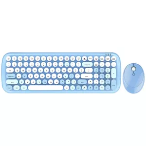 Klávesnica Wireless keyboard + mouse set MOFII Candy XR 2.4G (Blue)