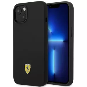 Kryt Ferrari FEHCP14SSIBBK iPhone 14 6,1" black hardcase Silicone Metal Logo (FEHCP14SSIBBK)