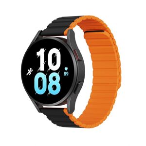 Dux Ducis Univerzálny magnetický remienok, Samsung Galaxy Watch 3 45mm / S3 / Huawei Watch Ultimate / GT3 SE 46mm (22mm LD Version), čierno oranžový