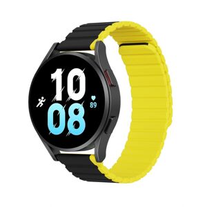 Dux Ducis Univerzálny magnetický remienok, Samsung Galaxy Watch 3 45mm / S3 / Huawei Watch Ultimate / GT3 SE 46mm (22mm LD Version), čierno žltý