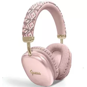 Slúchadlá Guess Bluetooth on-ear headphones GUBHK1GCTCSP pink Gcube Metallic Script Logo (GUBHK1GCTCSP)