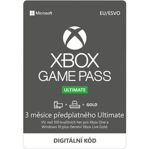 Xbox Game Pass Ultimate - predplatné 3 mesiace CC (digitálna verzia)