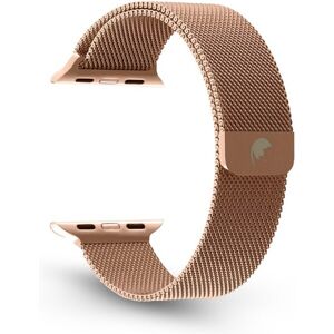 RhinoTech oceľový remienok milánsky ťah pre Apple Watch 38 / 40 / 41mm ružovo-zlatý