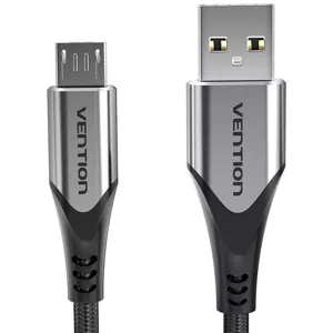 Kábel Vention USB 2.0 A to Micro-B cable COAHC 3A 0,25m gray