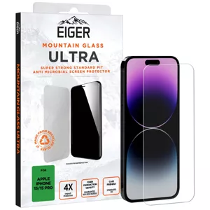 Ochranné sklo Eiger Mountain Glass Ultra Screen Protector 2.5D for Apple iPhone 15 / 15 Pro in Clear