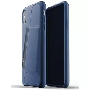 Kryt MUJJO Full Leather Wallet Case for iPhone Xs Max - Monaco Blue (MUJJO-CS-102-BL)