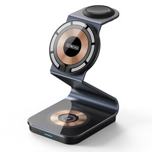Duzzona Bezdrôtová nabíjačka MagSafe 3v1 W15, pre iPhone, Apple Watch, AirPods, 15 W, priehľadná