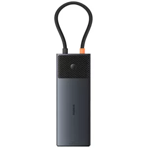 USB Hub Baseus Adapter Hub 10in1 USB-C - 2xHDMI, 3xUSB-A, USB-C, RJ45, SD/TF, PD (black)
