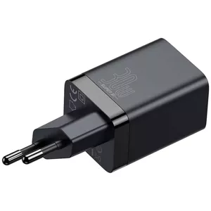 Nabíjačka Baseus Super Si Pro Quick Charger USB + USB-C 30W (black)