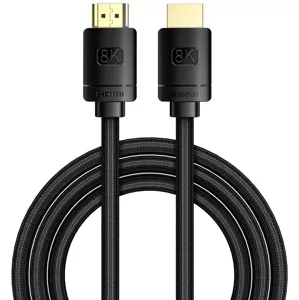 Kábel Baseus High Definition Series HDMI 2.1 cable, 8K 60Hz, 3D, HDR, 48Gbps, 3m (black) (6953156204171)