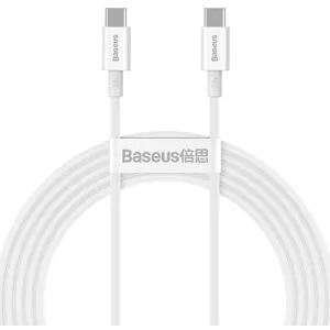 Kábel Baseus Superior Series Cable USB-C to USB-C, 100W, 2m (white) (6953156208469)