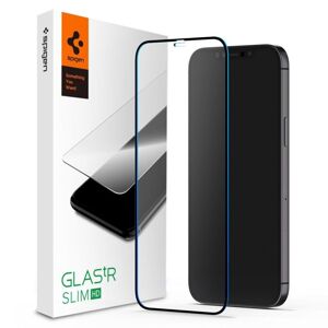 Tvrdené sklo pre iPhone 12 Pro Max Spigen Glass Fc čierne