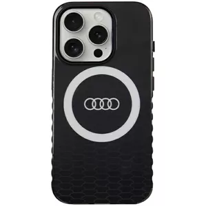 Kryt Audi IML Big Logo MagSafe Case iPhone 15 Pro 6.1" black hardcase AU-IMLMIP15P-Q5/D2-BK (AU-IMLMIP15P-Q5/D2-BK)