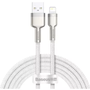 Kábel Baseus USB cable for Lightning Cafule, 2.4A, 2m (white) (6953156202290)