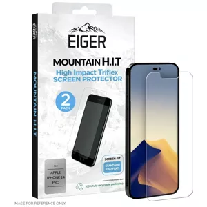 Ochranné sklo Eiger Mountain H.I.T. Screen Protector (2 Pack) for Apple iPhone 14 Pro
