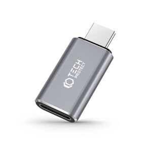 Tech-Protect Ultraboost adaptér USB-C - Lightning, sivý