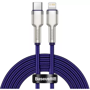 Kábel Baseus Cafule Series USB-C cable for Lightning, 20W, 2m (purple)