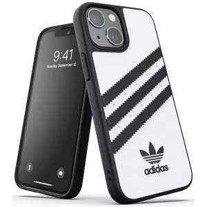 Kryt adidas OR Moulded Case PU FW21 for iPhone 13 mini white/black (47081)