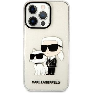 Karl Lagerfeld IML Glitter Karl a Choupette NFT kryt iPhone 13 Pro číry