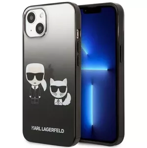 Kryt Karl Lagerfeld KLHCP13STGKCK iPhone 13 mini 5,4" hardcase black Gradient Ikonik Karl & Choupette (KLHCP13STGKCK)