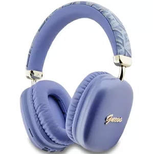 Slúchadlá Guess Bluetooth on-ear headphones GUBHK1GCTCSU purple Gcube Metallic Script Logo (GUBHK1GCTCSU)