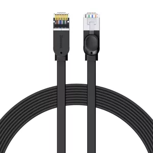 Kábel Baseus Cat 6 UTP Ethernet RJ45 Cable Flat 8 m black