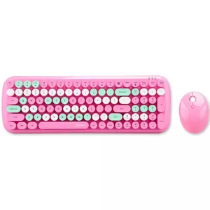 Klávesnica Wireless keyboard + mouse set MOFII Candy XR 2.4G (pink)