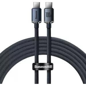 Kábel Baseus Crystal Shine cable USB-C to USB-C, 100W, 2m, black (6932172602895)