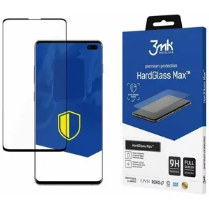 Ochranné sklo 3MK HardGlass Max New Samsung G975 S10 Plus black, FullScreen Glass Sensor-Dot