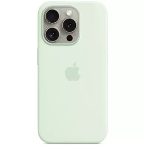 Kryt Apple iPhone 15 Pro Silicone Case with MagSafe - Soft Mint