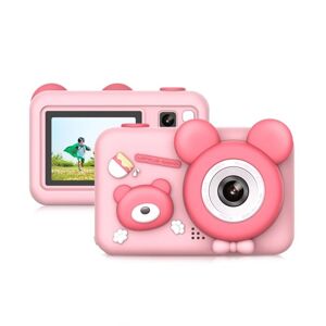 Detský fotoaparát a kamera D32 Mouse so statívom, ružový