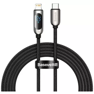 Kábel USB-C cable for Lightning Baseus Display, PD, 20W, 2m (black)