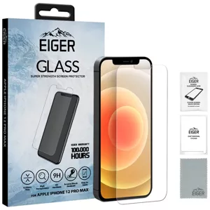 Ochranné sklo Eiger GLASS Tempered Glass Screen Protector for Apple iPhone 12 Pro Max in Clear (EGSP00626)