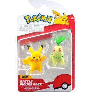 Figúrky Pokémon Battle 2-Pack Chikorita & Pikachu #9 5 cm