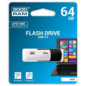 USB kľúč GOODRAM 64 GB USB 2.0 čierno biely