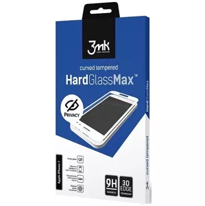 Ochranné sklo 3MK Glass Max Privacy iPhone 7 black, FullScreen Glass Privacy