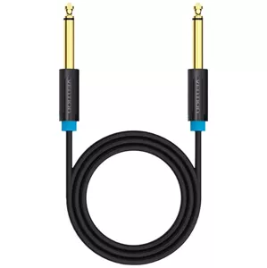 Kábel Vention 6.35mm TS Male to Male Audio Cable 2m BAABH (black)