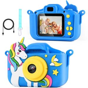 Digitálny detský fotoaparát s funkciou kamery, modrý