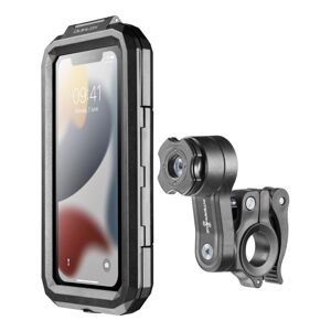 Univerzálne vodeodolné púzdro na mobilné telefóny Interphone Armor Pro, úchyt na riadidlá QUIKLOX, max. 6,5", čierne