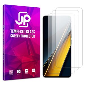 JP Long Pack Tvrdených skiel, 3 sklá na telefón, Xiaomi Poco X6 5G