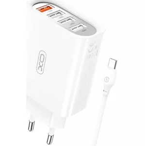 Nabíjačka XO Wall charger L110 with cable USB-C, 18W (white)