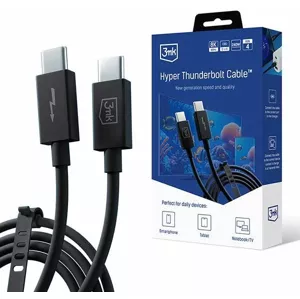 Kábel 3MK Hyper ThunderBolt Cable USB-C/USB-C 1m 240W 5A ()