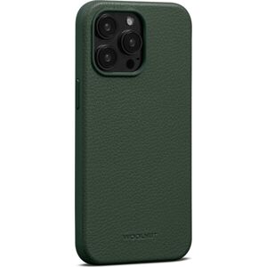 Woolnut kožený kryt pre iPhone 15 Pro Max tmavo zelený