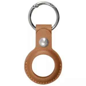 Púzdro XQISIT NP Faux Leather Keyring for AirTag brown (50687)