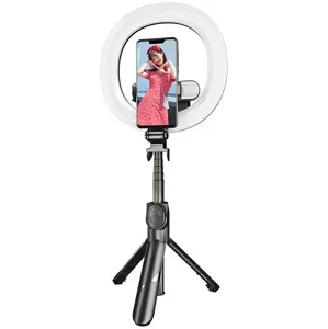 Statív Puluz selfie stick / tripod double LED (5905316141384)