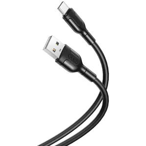 Kábel XO Cable USB to USB-C 2.1A (black) ((6920680827763)