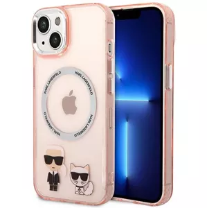 Kryt Karl Lagerfeld KLHMP14MHKCP iPhone 14 Plus 6,7" hardcase pink Karl & Choupette Aluminium Magsafe (KLHMP14MHKCP)