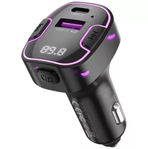 Nabíjačka XO Car charger  BCC12 Bluetooth MP3+5V3.1A (black)