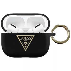 Kryt Guess AirPods Pro cover black Silicone Triangle Logo (GUACAPLSTLBK)